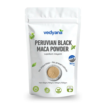 Vedyana Black Maca Powder (Lepidium meyenii) | Peruvian Maca
