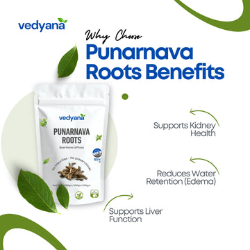 Vedyana Punarnava Roots (Boerhavia diffusa) | Natural Ayurvedic Herb