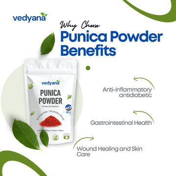 Vedyana Punica Powder (Punica granatum) | Anar Powder