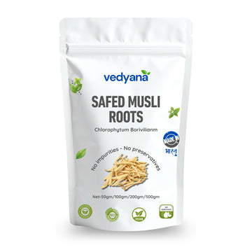 Vedyana Safed Musli Roots (Chlorophytum borivilianum) | White Musli
