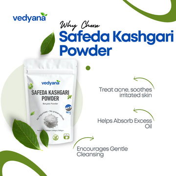Vedyana Safeda Kashgari Powder | White Mineral for Face Pack