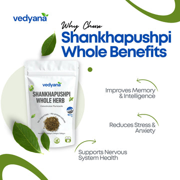 Vedyana Shankhapushpi Whole Herb | Convolvulus pluricaulis