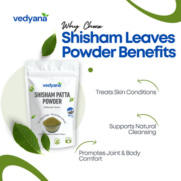Vedyana Shisham Leaves Powder (Dalbergia sissoo) | Indian Rosewood