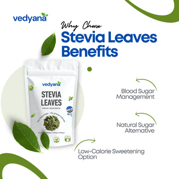 Vedyana Stevia Dried Leaves | Stevia rebaudiana