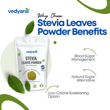 Vedyana Stevia Powder | Natural Sweetener | Stevia rebaudiana