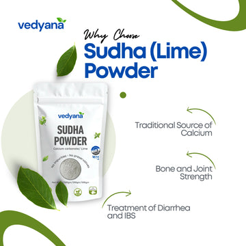 Vedyana Sudha Powder (Calcium Hydroxide) | Chuna | Lime Powder