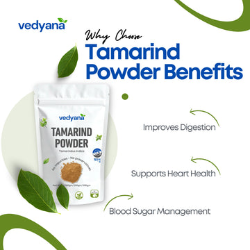 Vedyana Tamarind Powder (Tamarindus indica) | Imli Powder