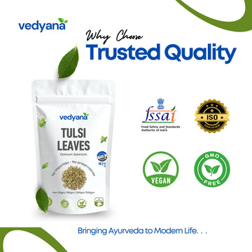 Vedyana Tulsi Leaves (Ocimum tenuiflorum) | Holy Basil