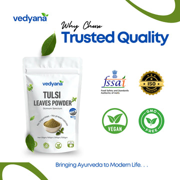 Vedyana Tulsi Powder (Ocimum tenuiflorum) | Tulsi Churna