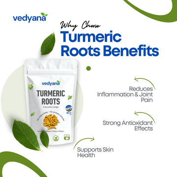 Vedyana Turmeric Roots (Curcuma longa) | Haldi Root