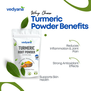 Vedyana Turmeric Powder (Curcuma longa) | Haldi Powder