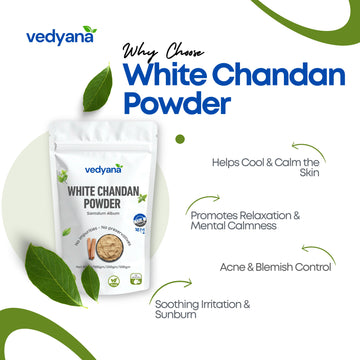 Vedyana White Chandan Powder (Santalum album) | Sandalwood