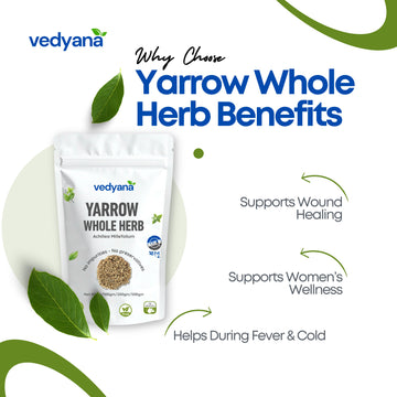 Vedyana Yarrow Whole Herb | Achillea millefolium