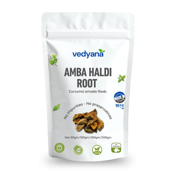 Vedyana Amba Haldi Roots (Curcuma aromatica) | Wild Turmeric