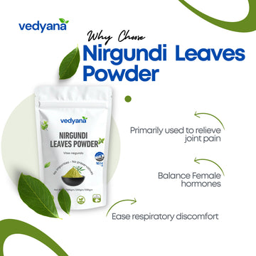 Vedyana Nirgundi Leaves Powder | Vitex negundo