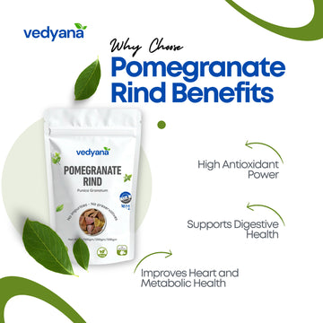 Vedyana Pomegranate Rind (Punica granatum) | Anar Chilka