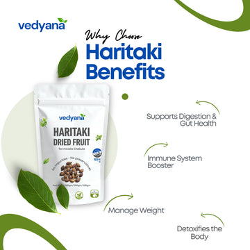 Vedyana Haritaki Dried Fruit (Terminalia chebula) | Harad
