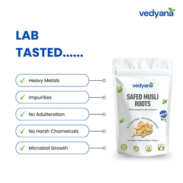 Vedyana Safed Musli Roots (Chlorophytum borivilianum) | White Musli