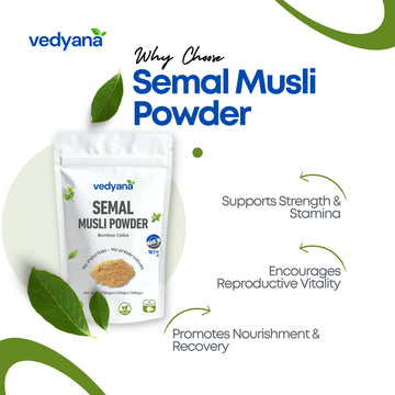 Vedyana Semal Musli Powder (Bombax ceiba)