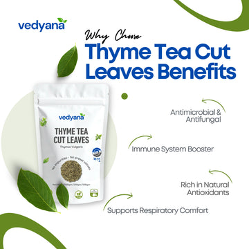 Vedyana Thyme Tea Cut | Thymus vulgaris Leaves